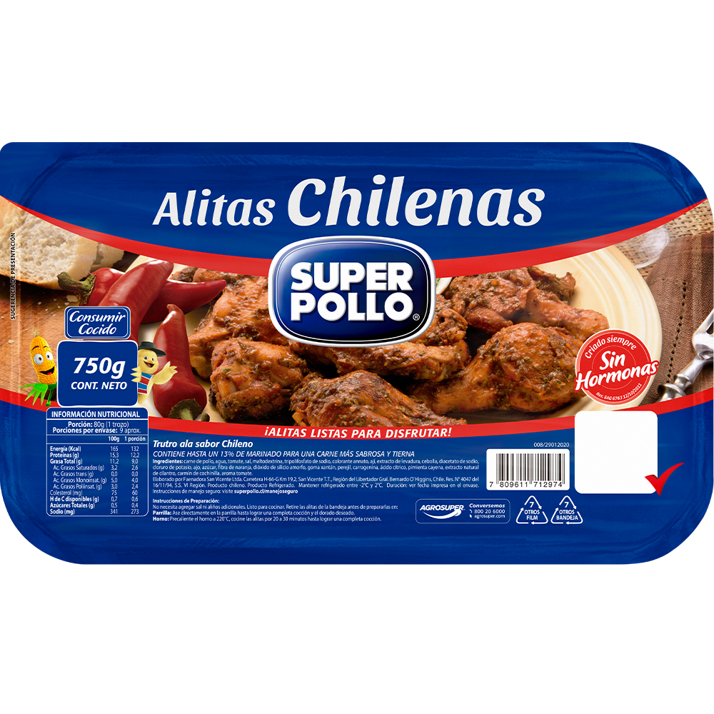 alitas chilenas super pollo