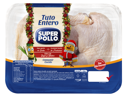 tuto entero en trozados marinados super pollo