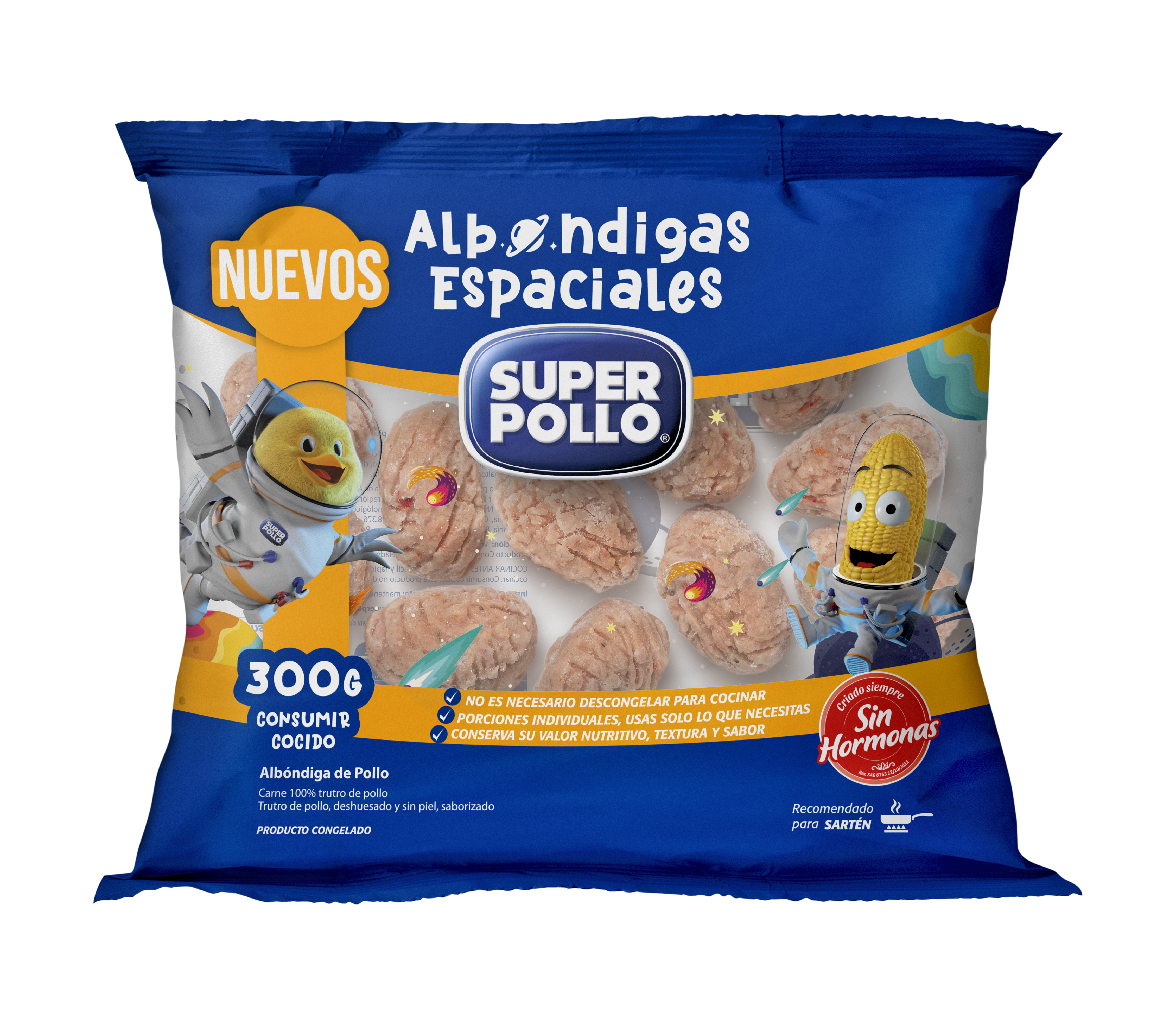 Albondigas de pollo congelada 300g