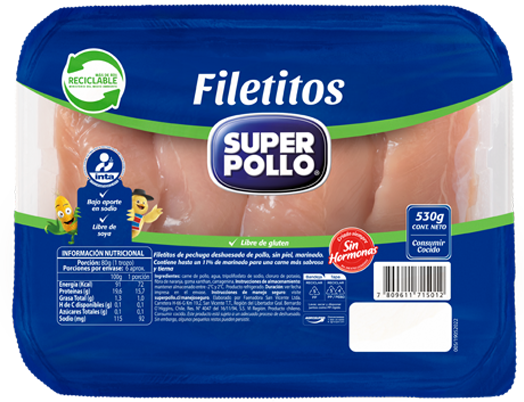 filetes de pechuga super pollo