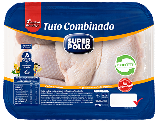 tuto combinado en trozados marinados super pollo