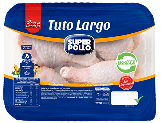 tuto largo en trozados marinados super pollo