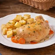 Pollo al coñac