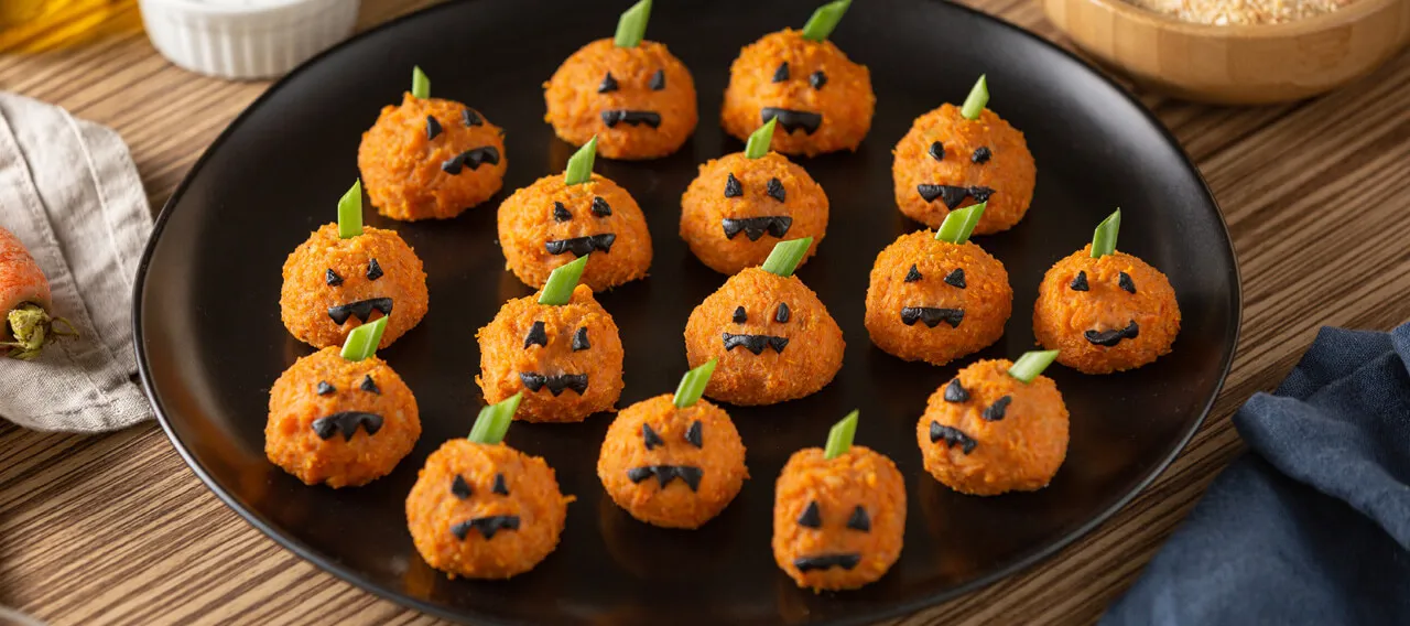 Bolitas de Pollo para Halloween