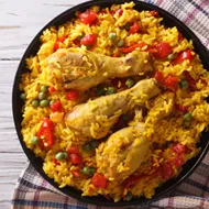 Paella de pollo